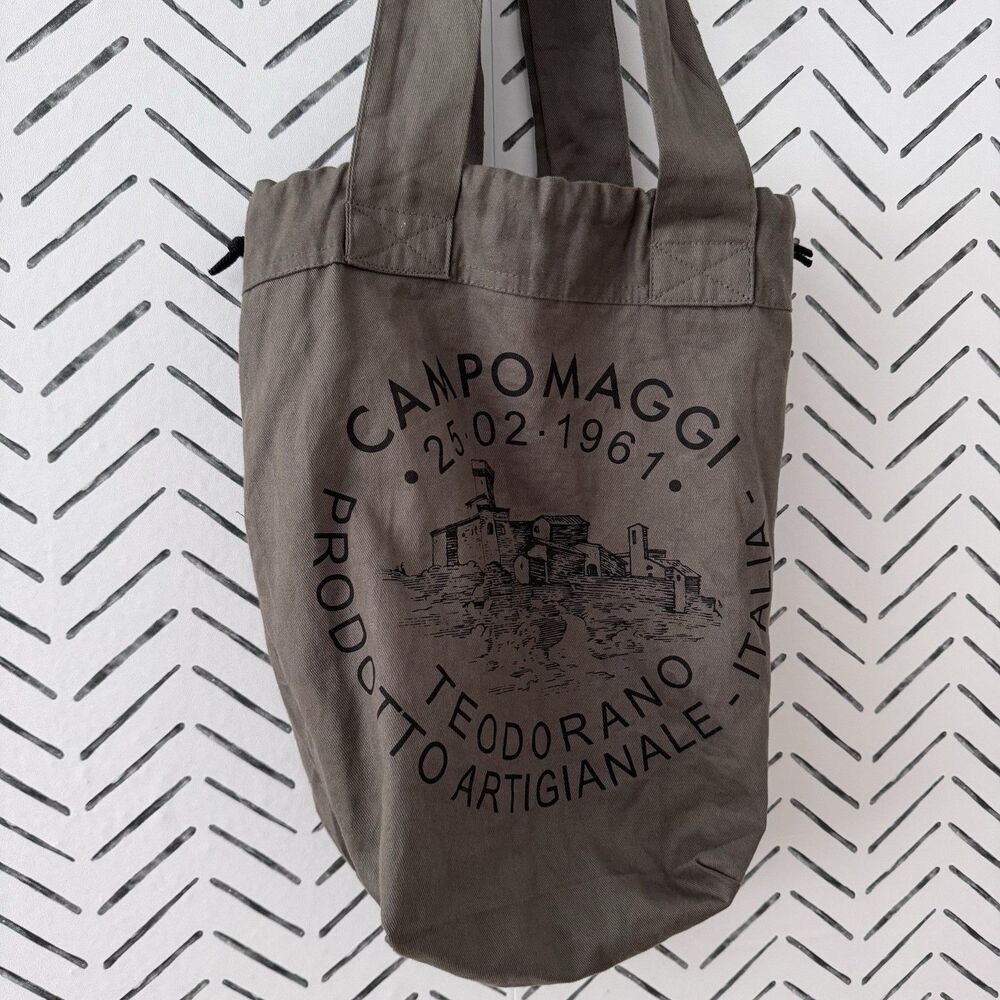 Campomaggi Bag Army Green Unisex Roomy‎ Bag Denim Made in Italy